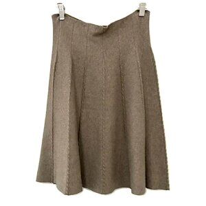 Max Studio - Midi Tan Braid Knit Skirt